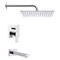 Tub and Shower Faucet Set with Rain Shower Head